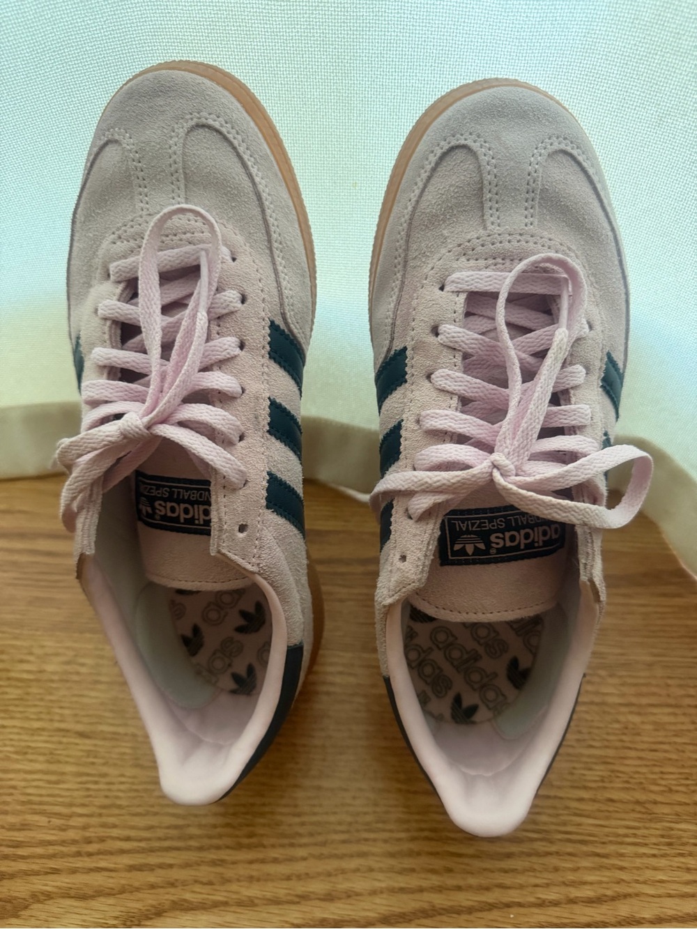 adidas Originals Women's Suede Sneakers in Pink with Black Stripes - Picture 4 of 4